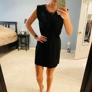 Black dress with gorgeous neckline!